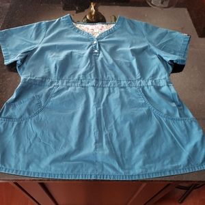 Koi By Kathy Peterson Women's Scrub Top Size 3X